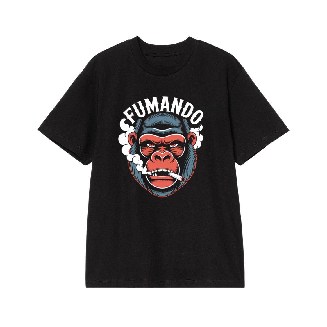 Fumando Gorilla Smoking Cigar Illustration T-Shirt