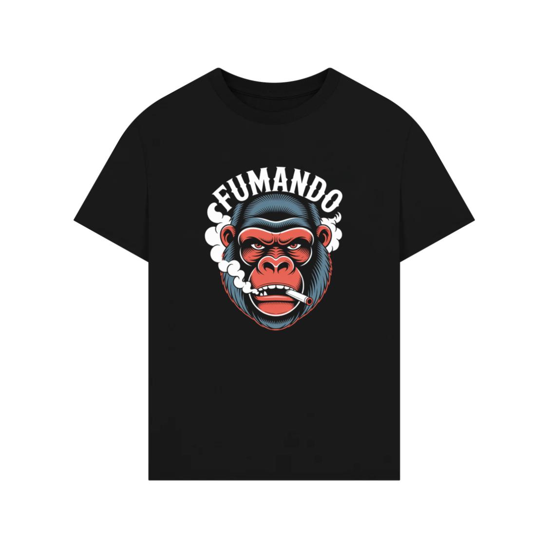 Fumando Gorilla Smoking Cigar Illustration TShirt Rewinde