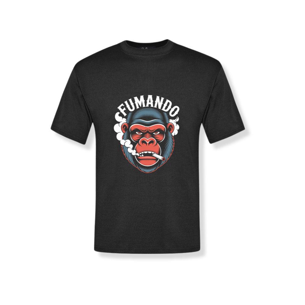 Fumando Gorilla Smoking Cigar Illustration T-Shirt