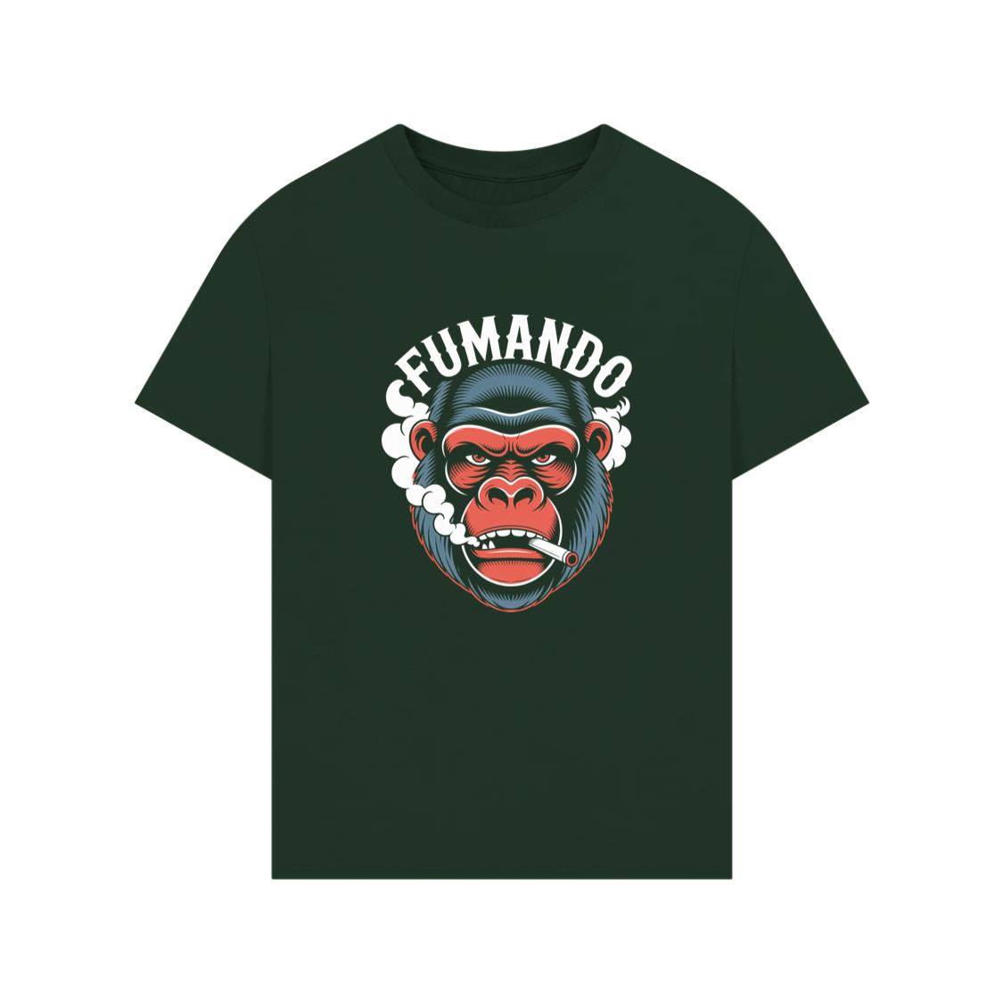Fumando Gorilla Smoking Cigar Illustration TShirt Rewinde