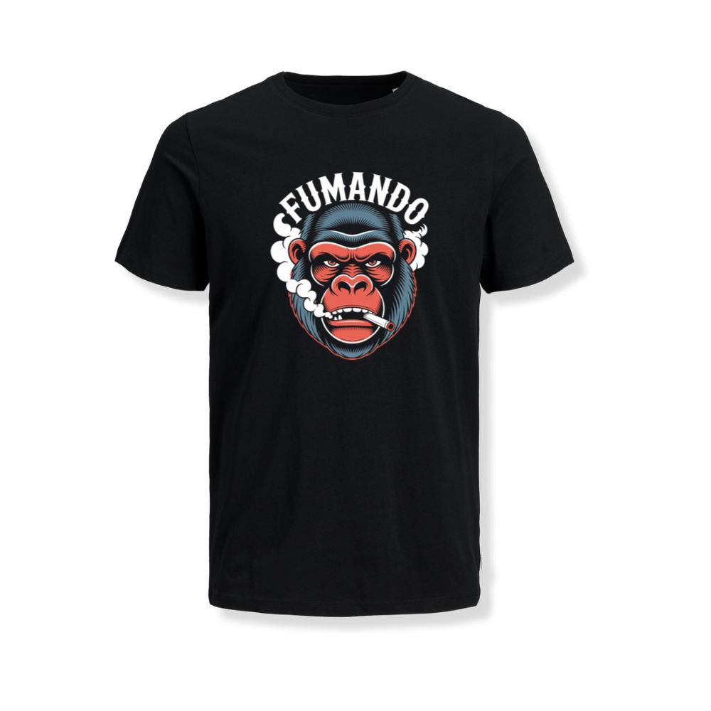 Fumando Gorilla Smoking Cigar Illustration TShirt Myheroshop