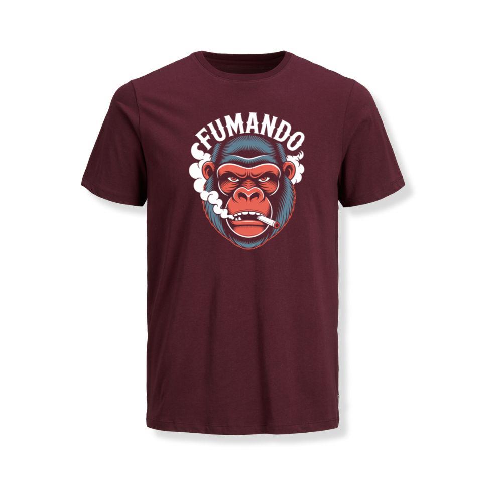 Fumando Gorilla Smoking Cigar Illustration TShirt Myheroshop