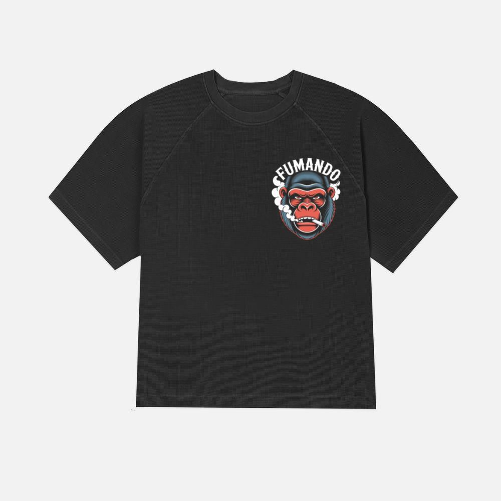 Fumando Gorilla Smoking Cigar Illustration T-Shirt - Image 3