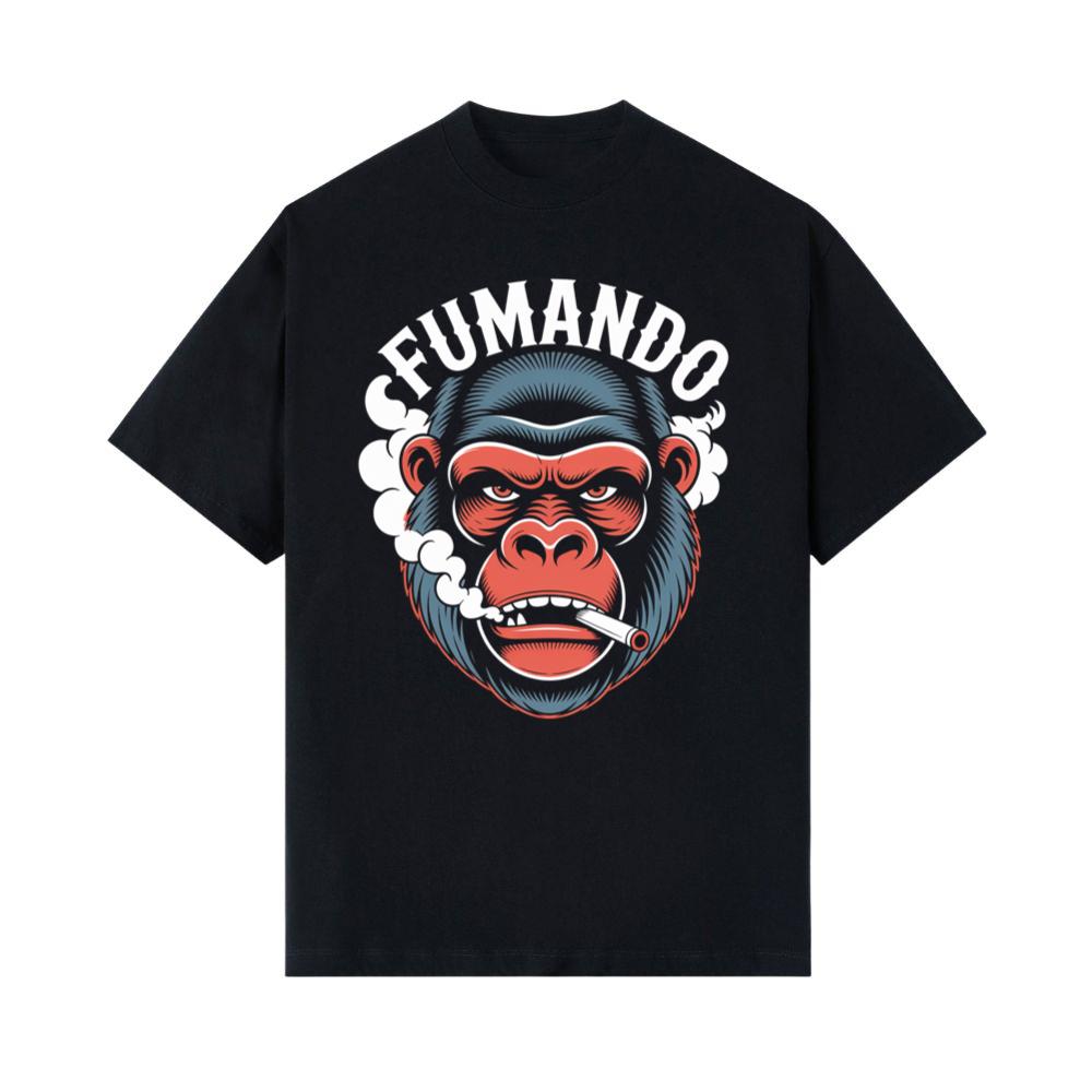 Fumando Gorilla Smoking Cigar Illustration T-Shirts