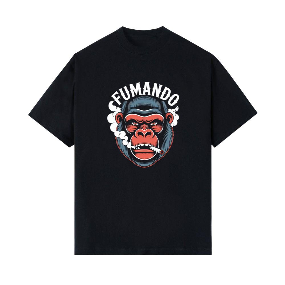 Fumando Gorilla Smoking Cigar Illustration T-Shirts