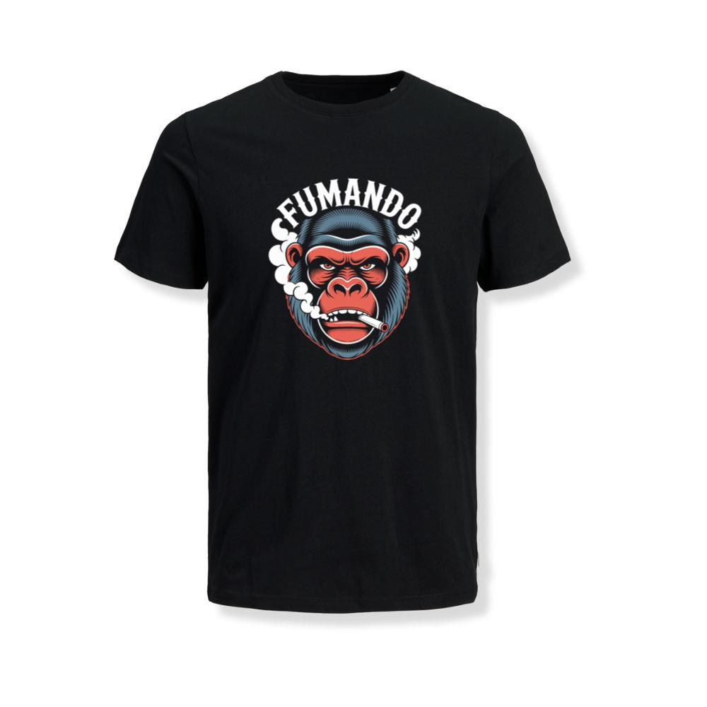 Fumando Gorilla Smoking Cigar Illustration T-Shirts
