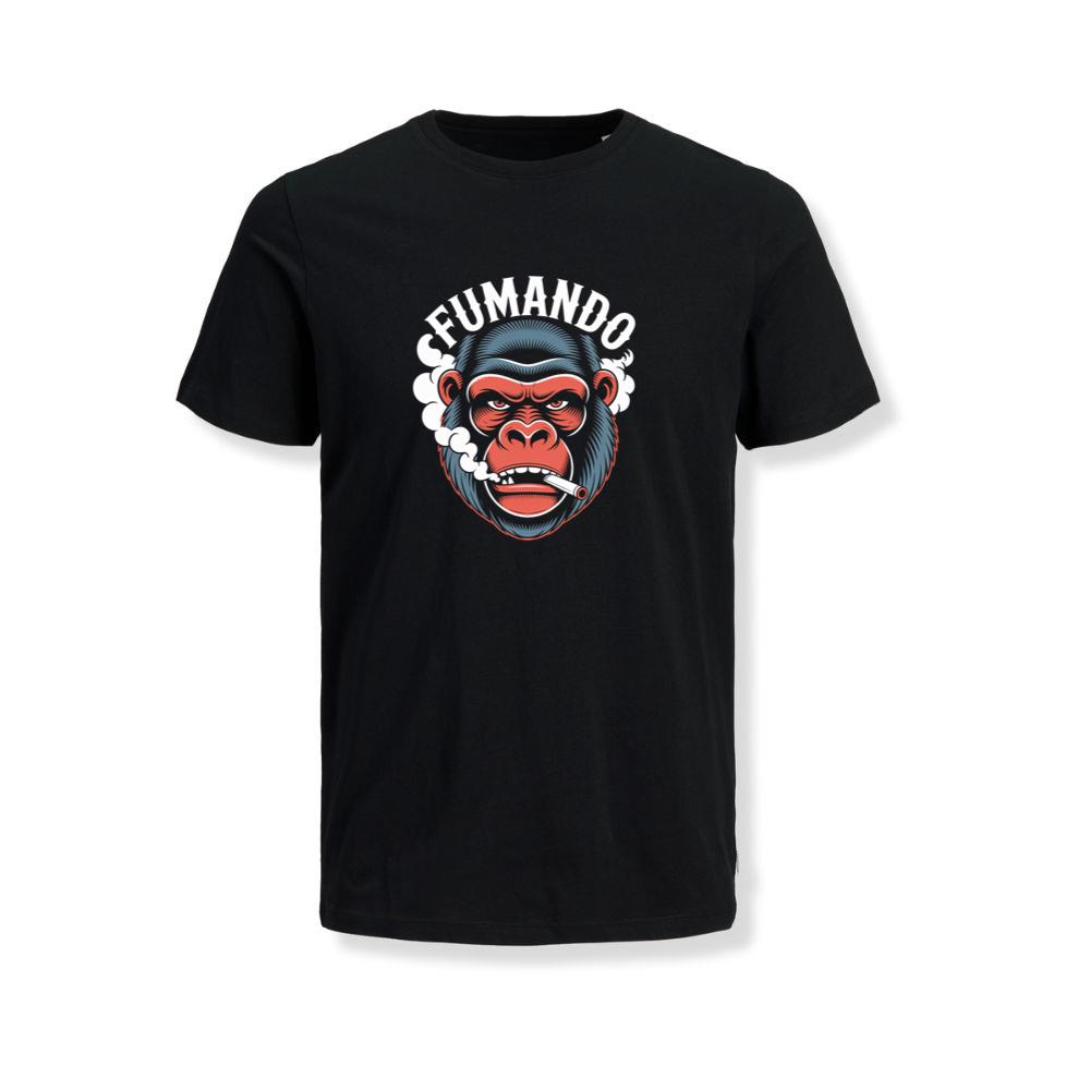 Fumando Gorilla Smoking Cigar Illustration T-Shirts