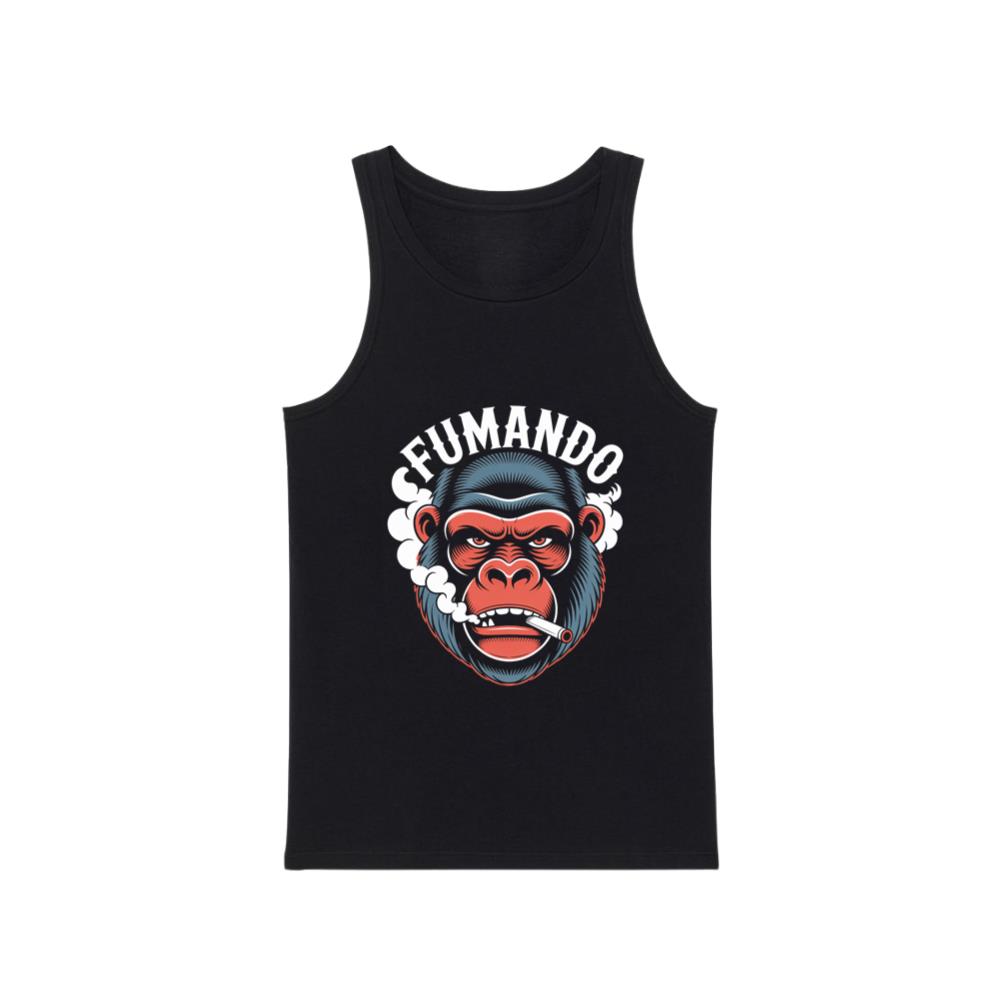 Fumando Gorilla Smoking Cigar Illustration Tank Top