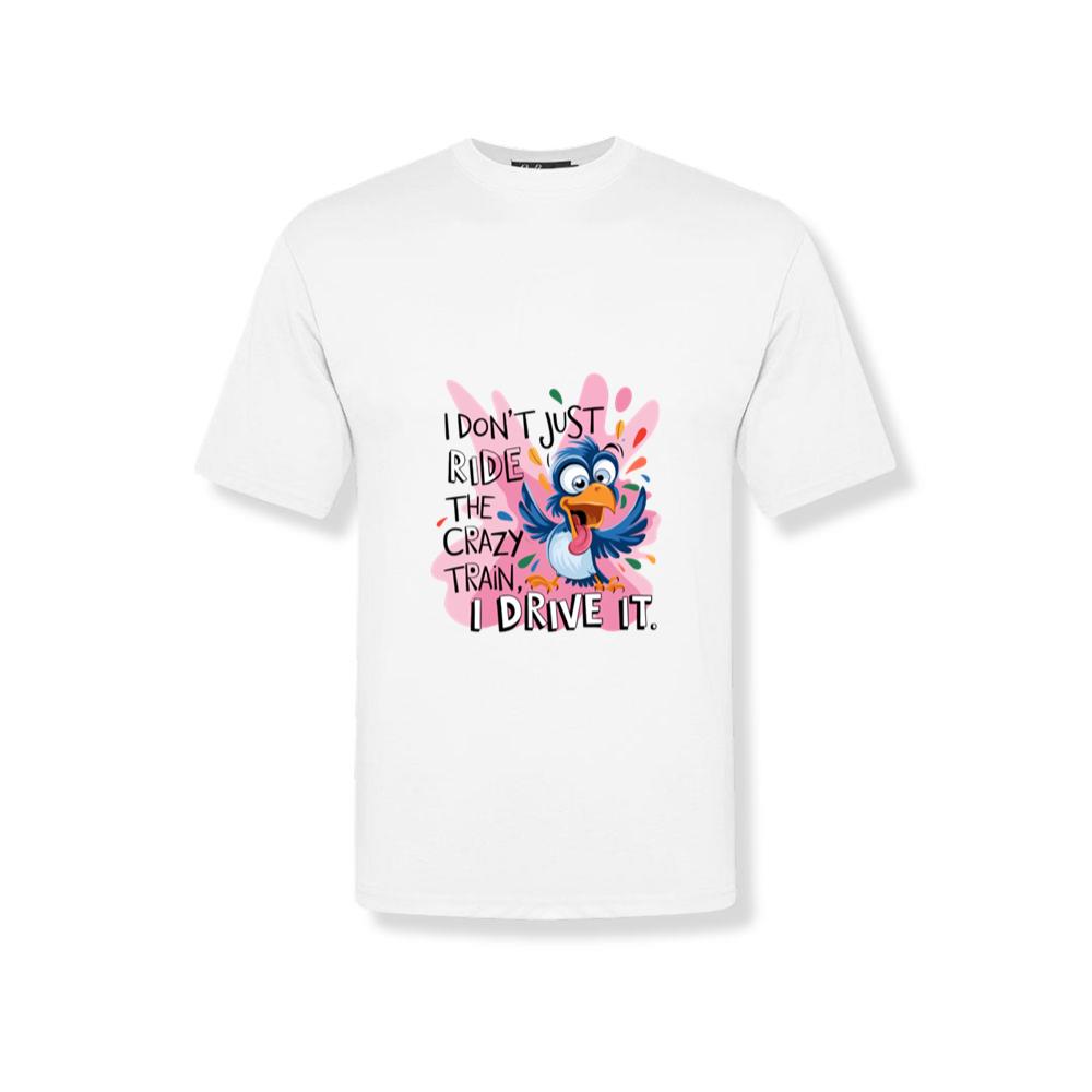 Funny Animal Quotes I Dont Just ride the crazy T-Shirt