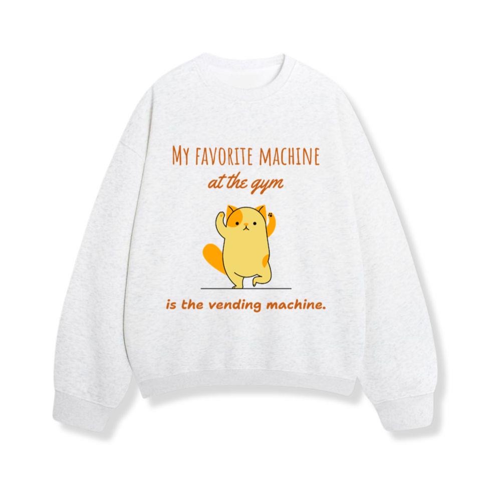 Funny animal t-shirt design, fitness and wellness. Sweatshirt