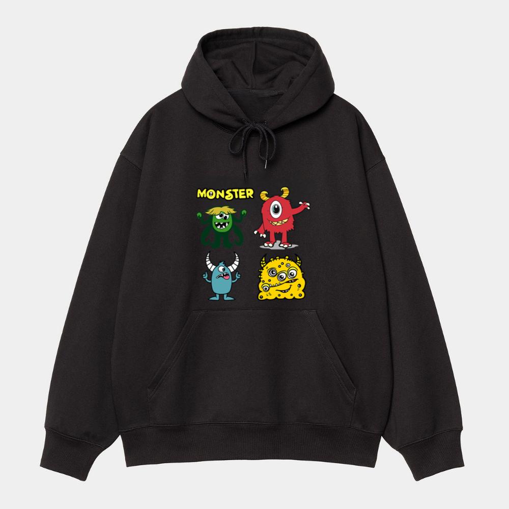 Funny Cartoon Monsters Hoodie