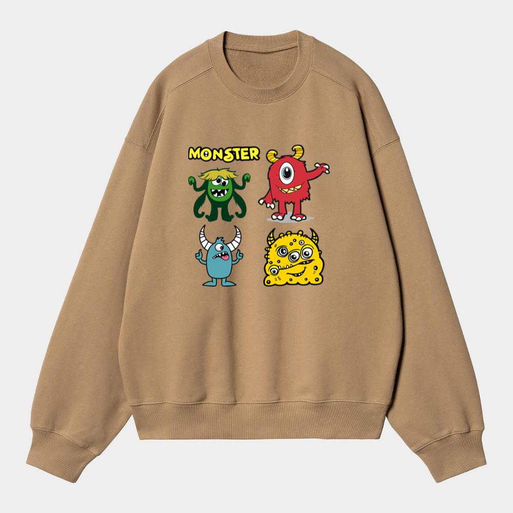 Funny Cartoon Monsters Sweatshirt