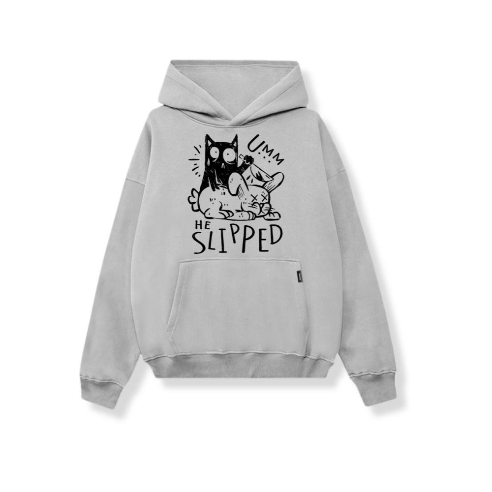 Funny Cat with a Bunny Rabbit Animal Design Hoodies