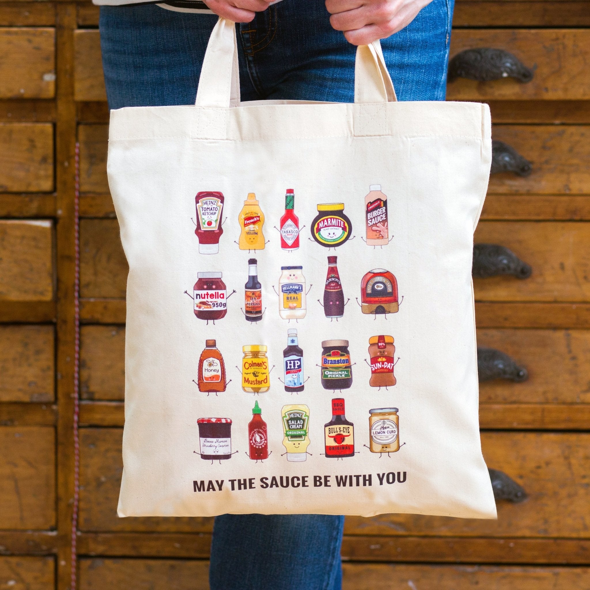 Funny Condiments Tote Bag
