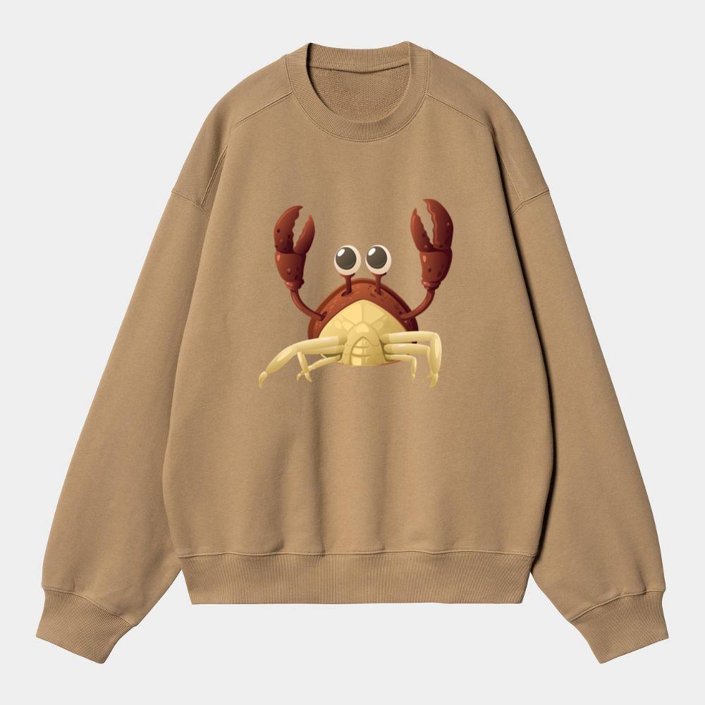 Funny Crab With Big Eyes Sweatshirt