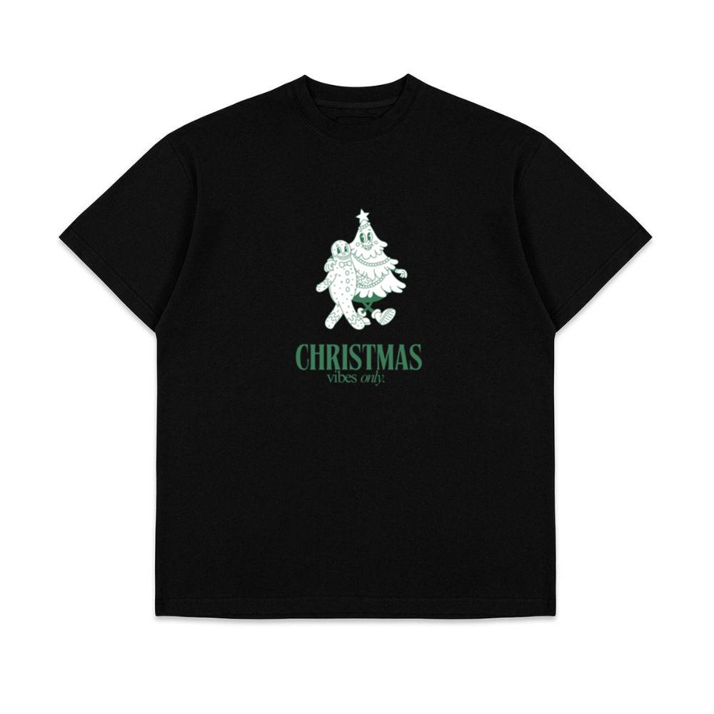 Funny Cute Christmas Vibes Only Cookie And Tree Holiday Top T-Shirts