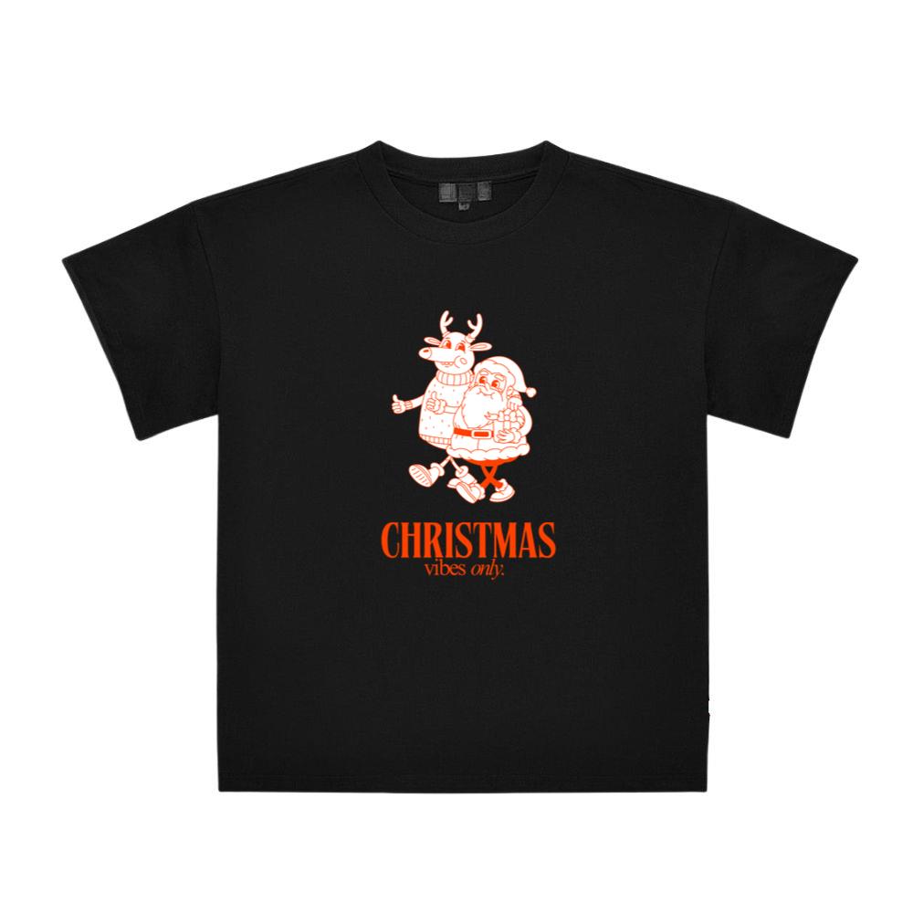 Funny Cute Christmas Vibes Only Holiday Top T-Shirts