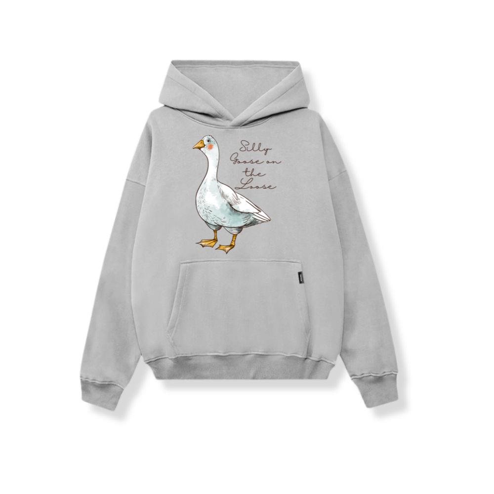 Funny Goose On The Loose Cute Animal Bird Love Hoodies