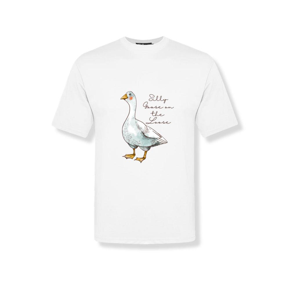 Funny Goose On The Loose Cute Animal Bird Love T-Shirts