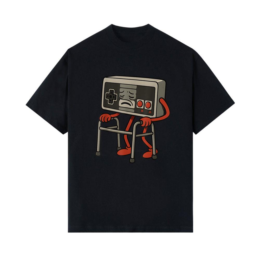 Funny Old Gamer Gaming Retro 80s 90s Video Game Old Gamer T-Shirt 