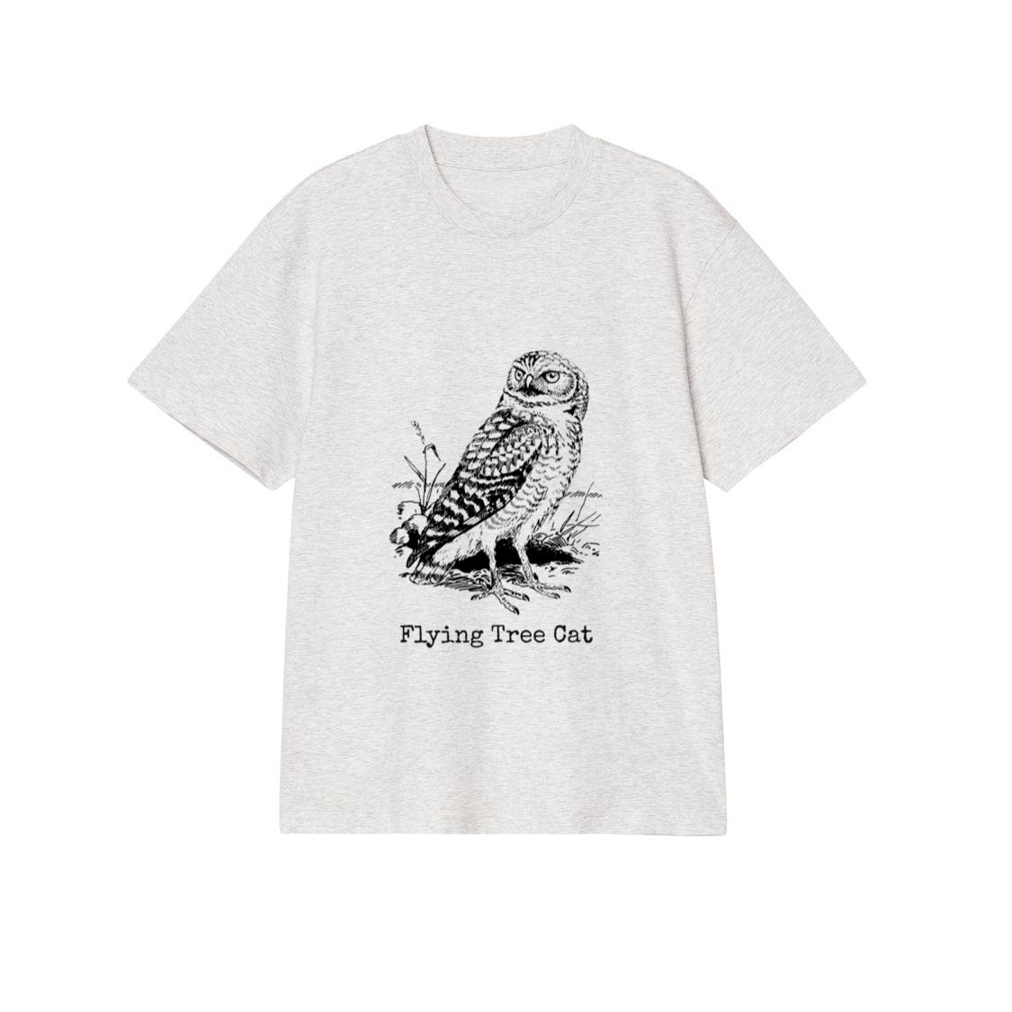 Funny Owl Flying Tree Cat Wrong Animal Name T-Shirt