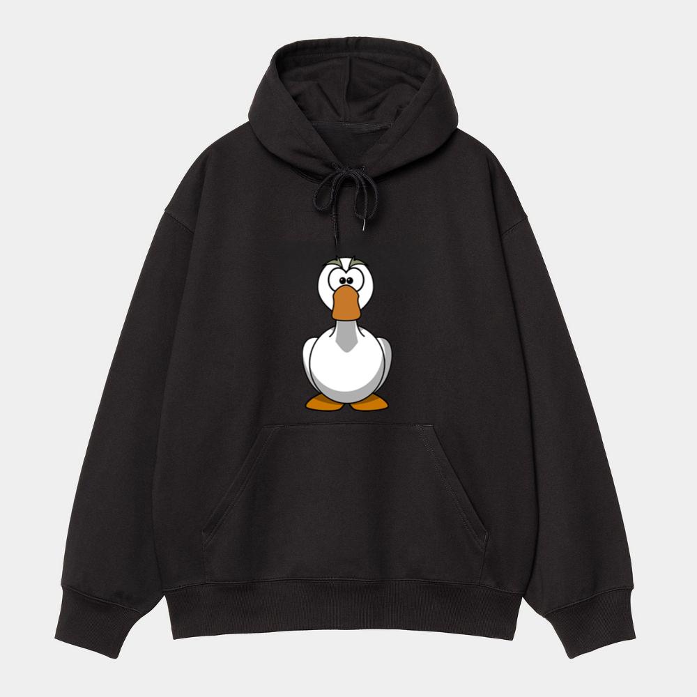 Funny Round Goose Pose Hoodie