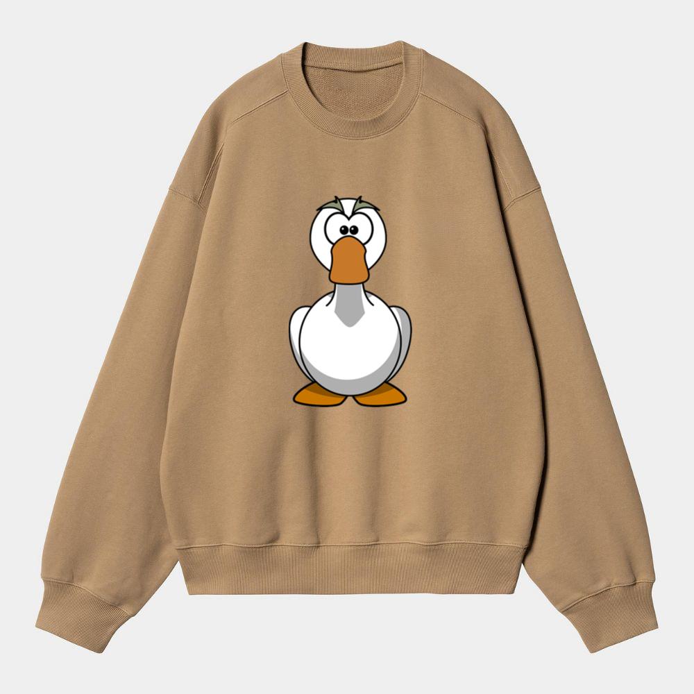 Funny Round Goose Pose Sweatshirt