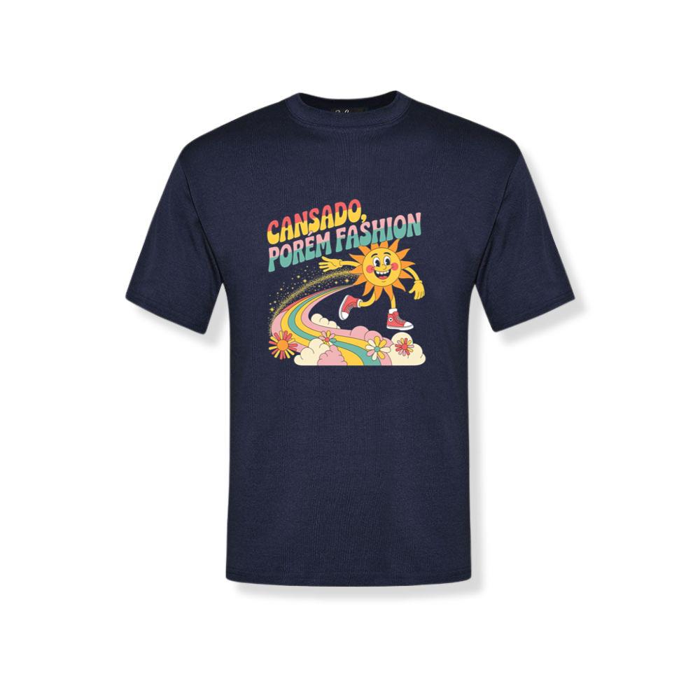 Funny Running Sun Retro Cartoon Design T-Shirt 2