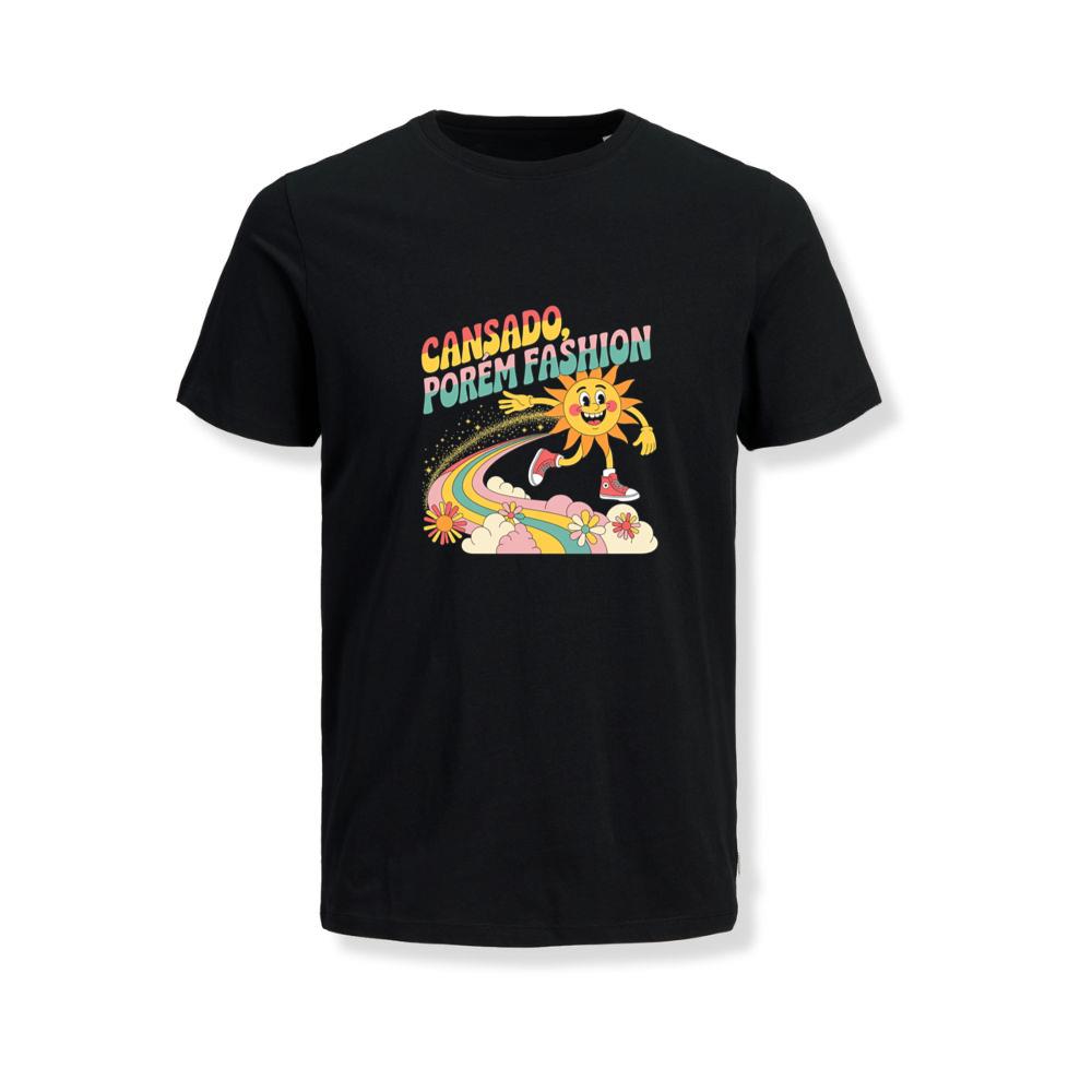 Funny Running Sun Retro Cartoon Design T-Shirts