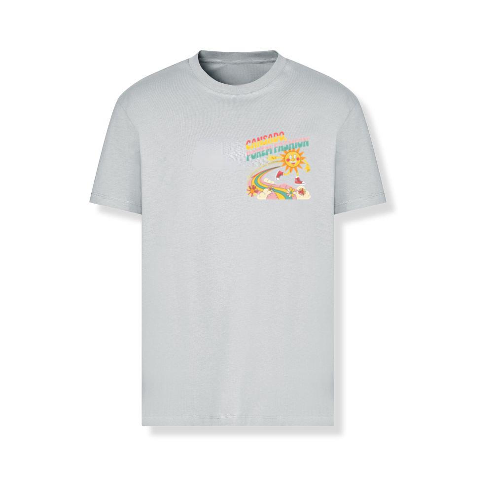 Funny Running Sun Retro Cartoon Design T-Shirts - Image 3