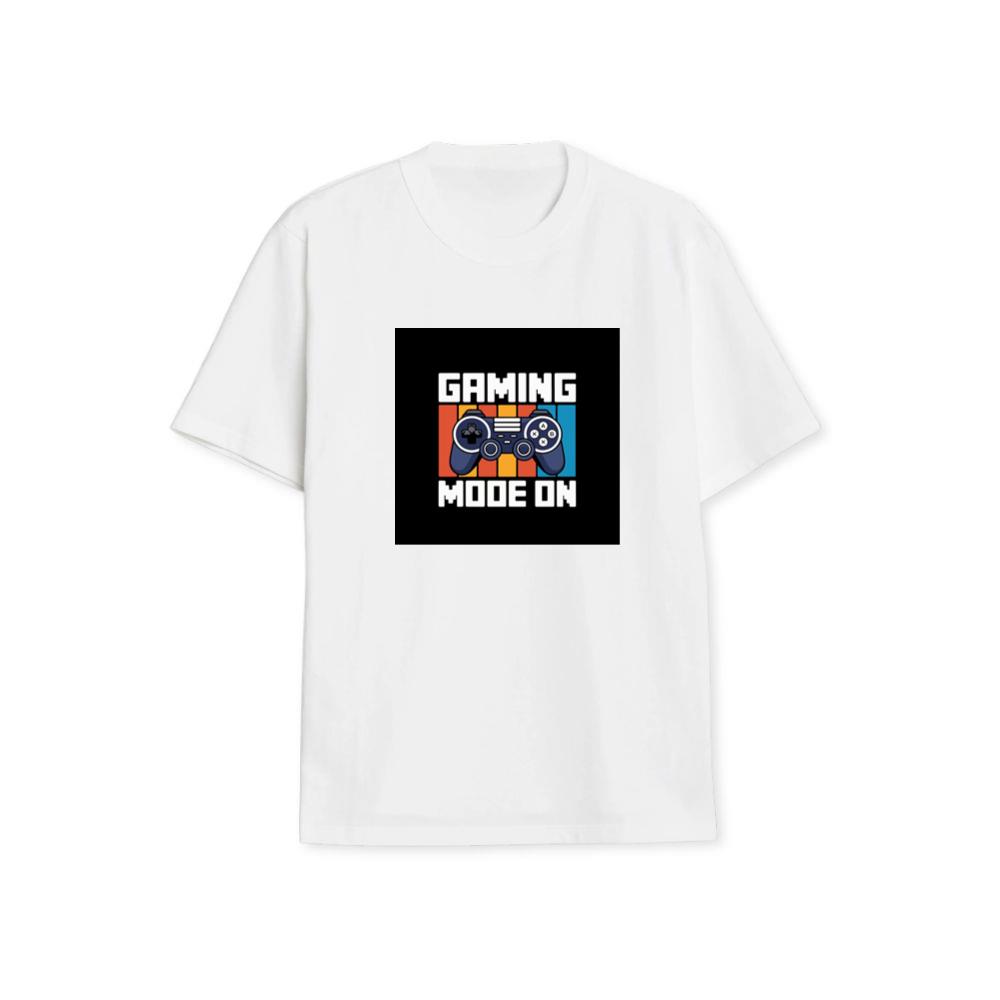 Gaming Mode On Text Design T-Shirts