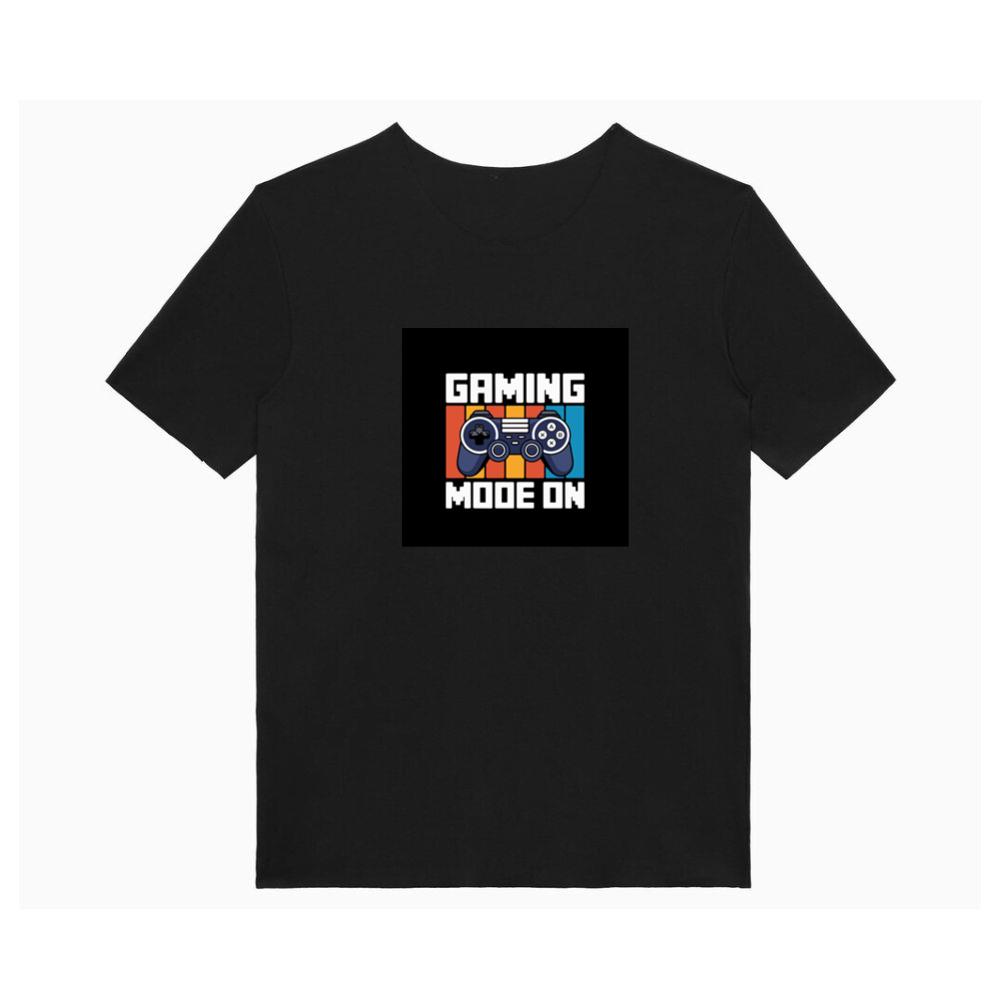 Gaming Mode On Text Design T-Shirts