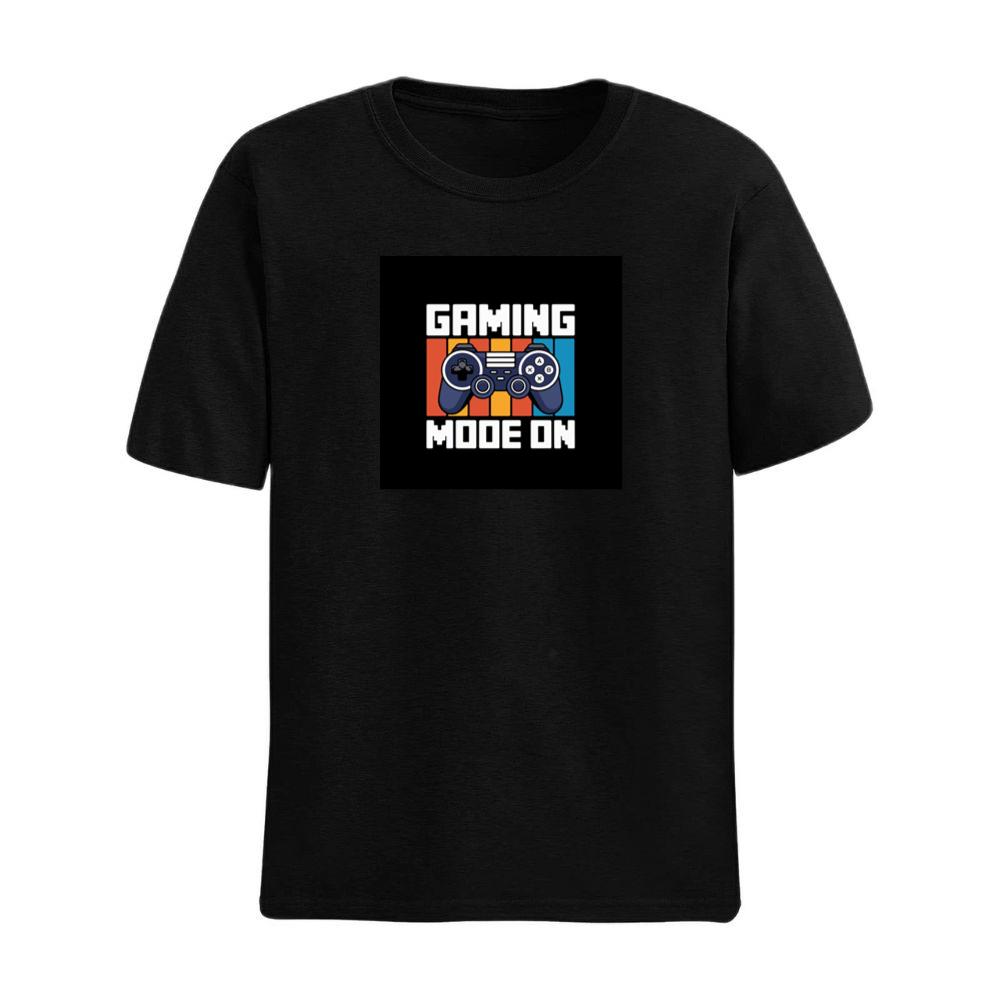 Gaming Mode On Text Design T-Shirts