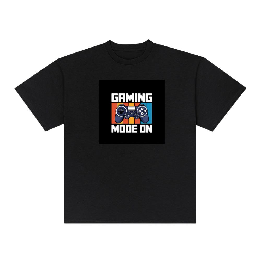 Gaming Mode On Text Design T-Shirts