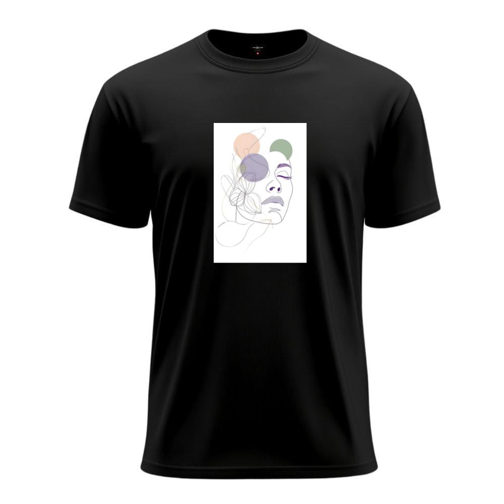 Geometric Woman and Flower T-Shirts