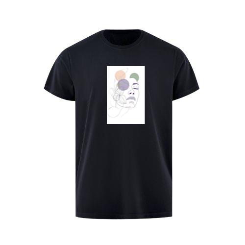 Geometric Woman and Flower T-Shirts