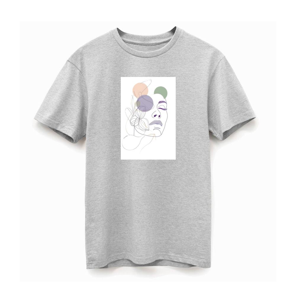 Geometric Woman and Flower T-Shirts