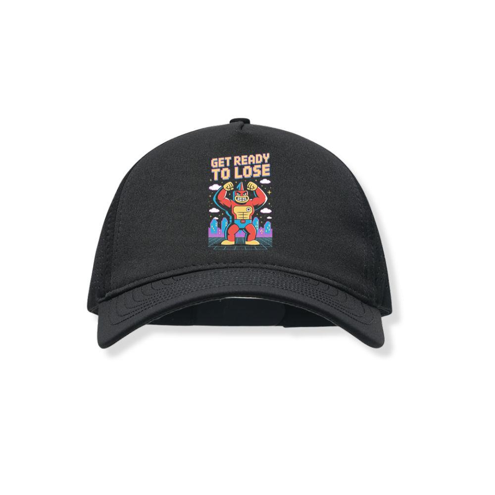 Get Ready to Lose Retro Robot Cartoon Design Black Hat
