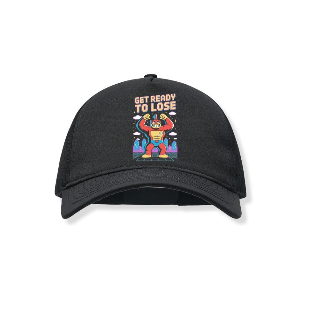 Get Ready to Lose Retro Robot Cartoon Design Black Hat