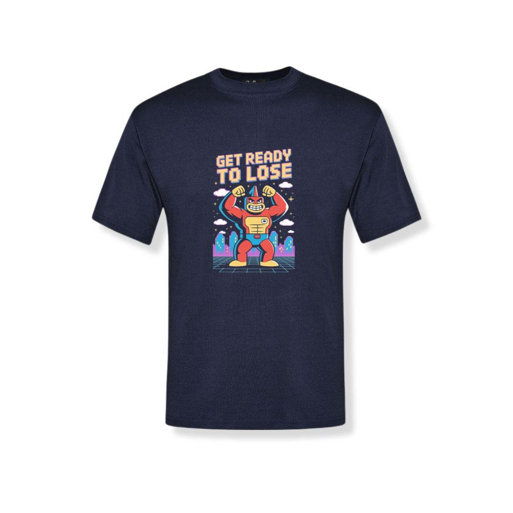 Get Ready to Lose Retro Robot Cartoon Design T-Shirt 2
