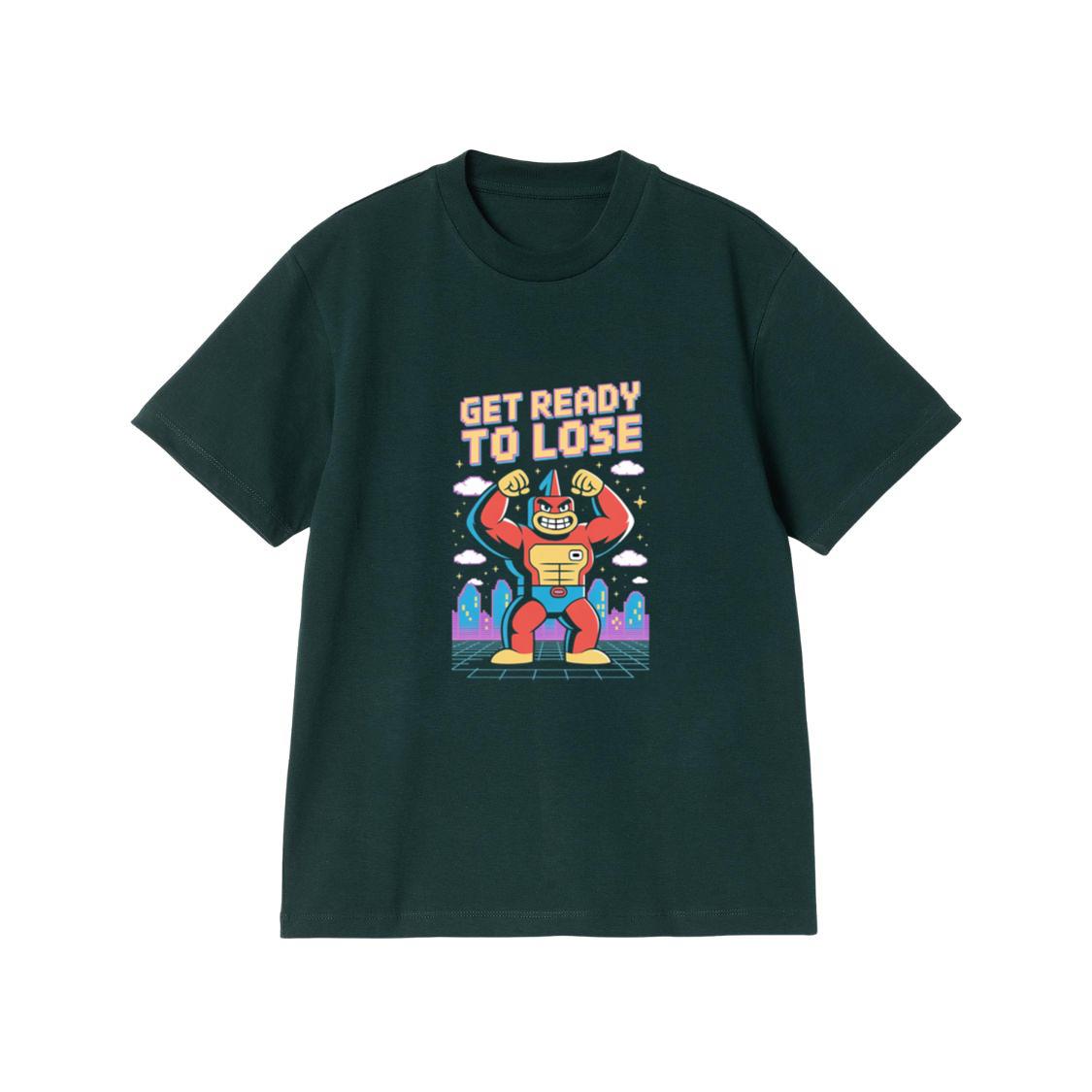 Get Ready to Lose Retro Robot Cartoon Design T-Shirt - Image 2