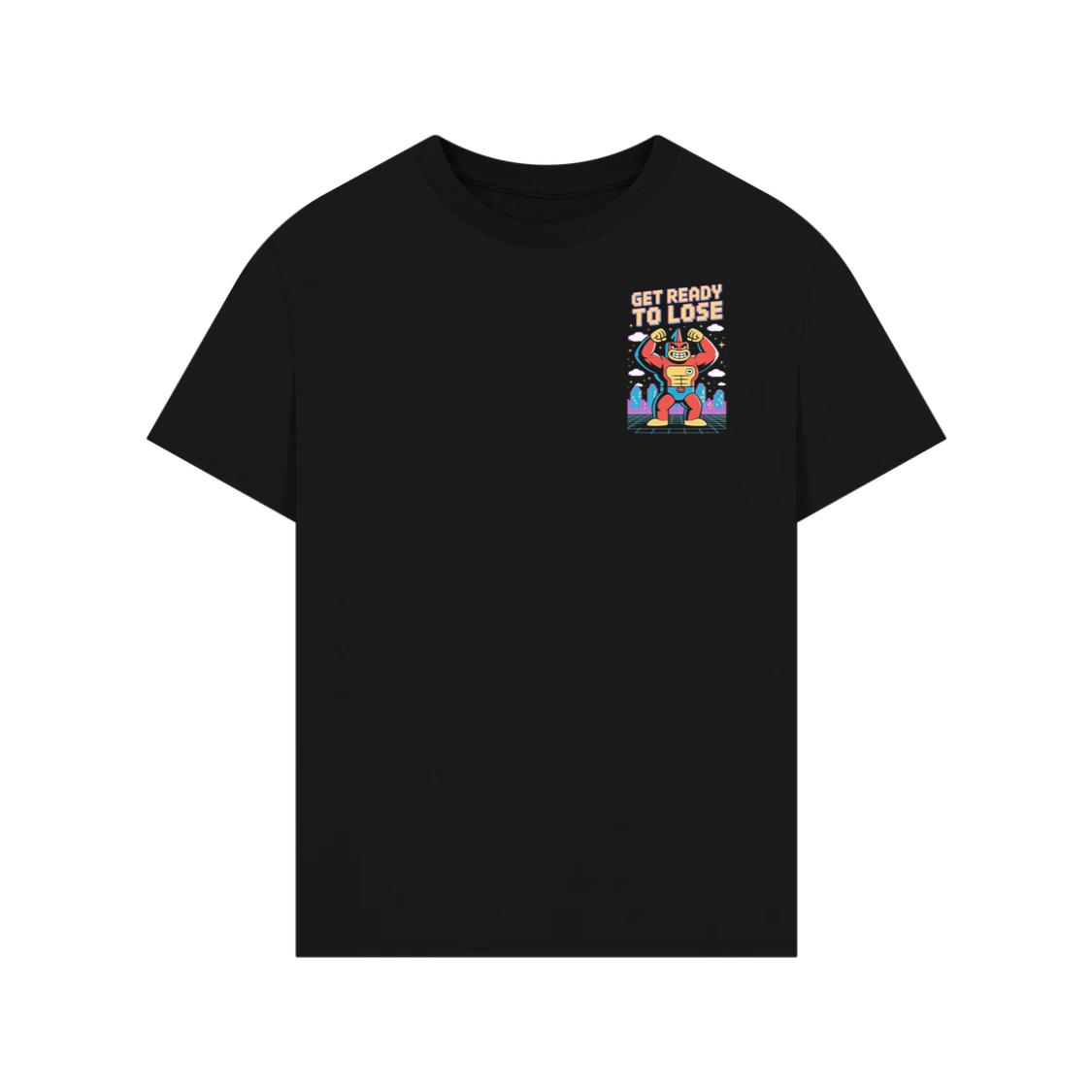 Get Ready to Lose Retro Robot Cartoon Design T-Shirt