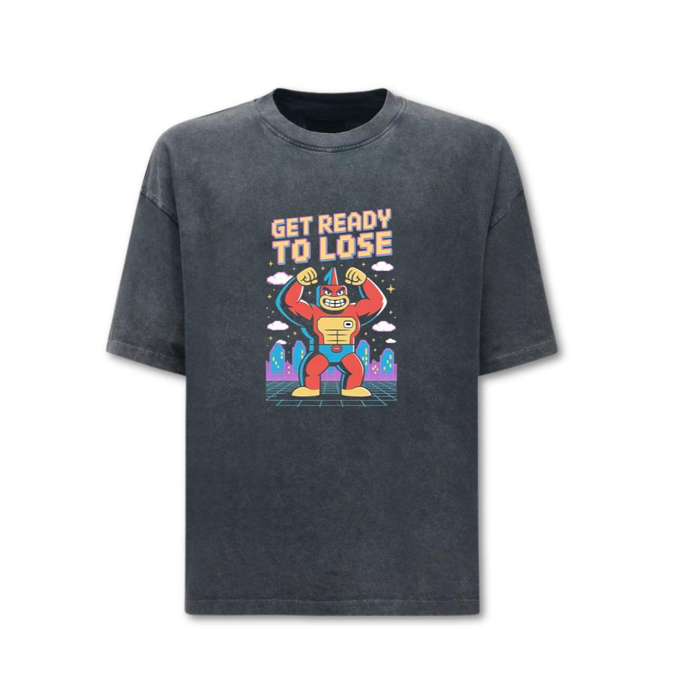Get Ready to Lose Retro Robot Cartoon Design T-Shirts