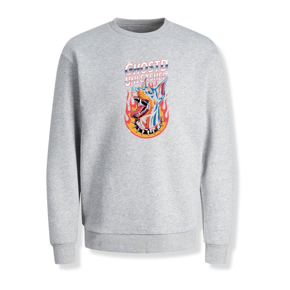 Ghostd Unleashed Skeleton Fire Graphic Sweatshirt