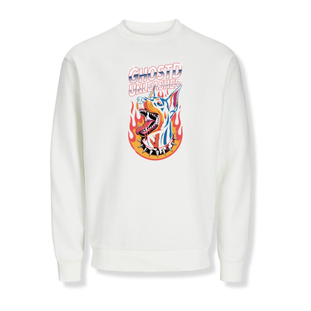 Ghostd Unleashed Skeleton Fire Graphic Sweatshirts