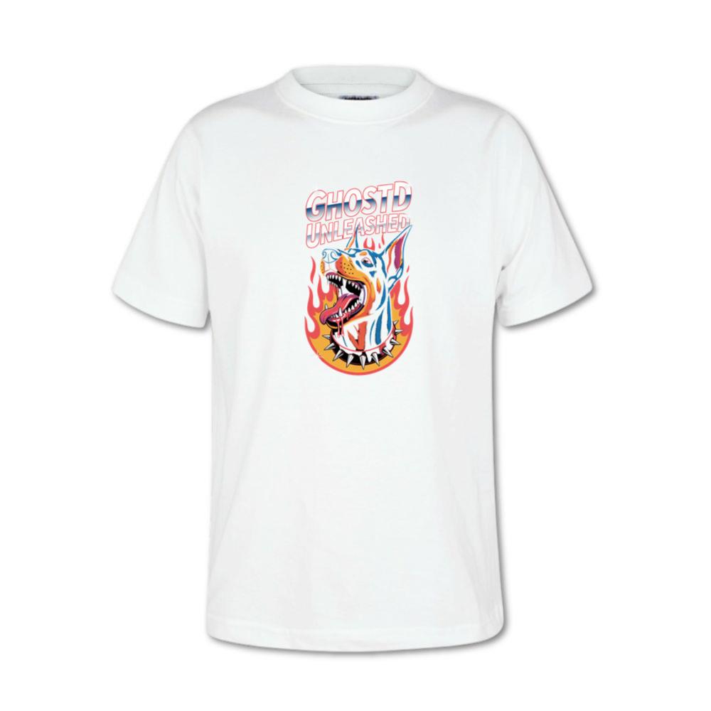 Ghostd Unleashed Skeleton Fire Graphic T-Shirt