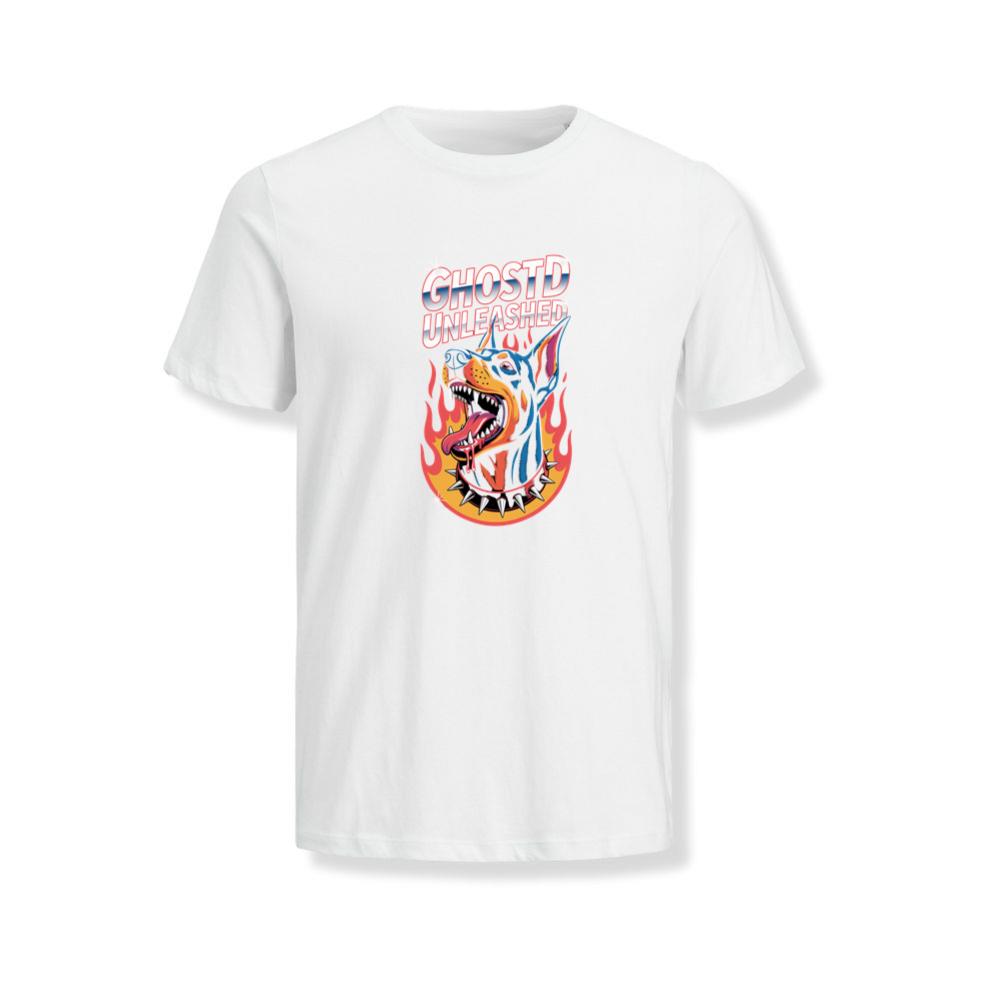 Ghostd Unleashed Skeleton Fire Graphic T-Shirt