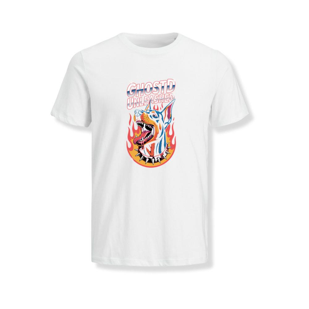 Ghostd Unleashed Skeleton Fire Graphic T-Shirts