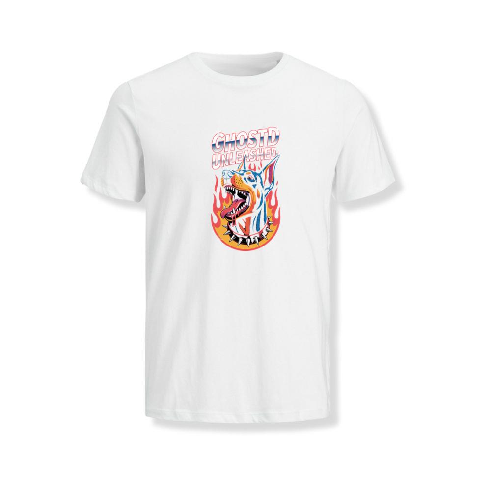Ghostd Unleashed Skeleton Fire Graphic T-Shirts