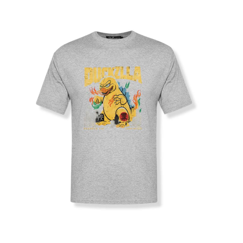 Giant Duck Monster Retro Cartoon Design T-Shirt 3